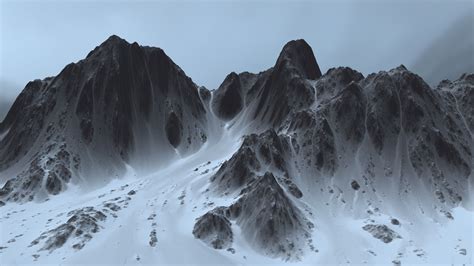 Montaña de nieve Modelo 3D 19 obj Free3D