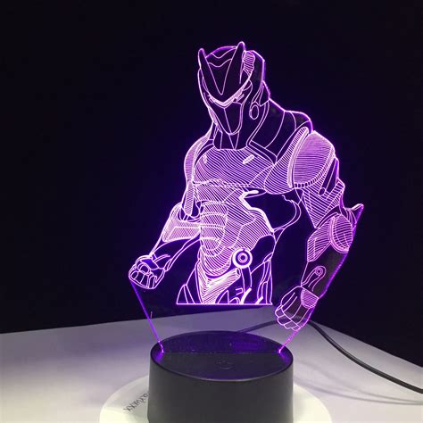 HOT Game Action Figure 3D Lamp Crystal RGB Changeable Mood Lamp 7 Color ...