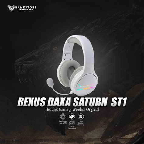 Jual Rexus Headset Gaming Wireless Daxa Saturn St Original Shopee