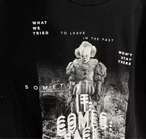 It Chapter Movie Pennywise T Shirt Clown Horror Size Large Licensed