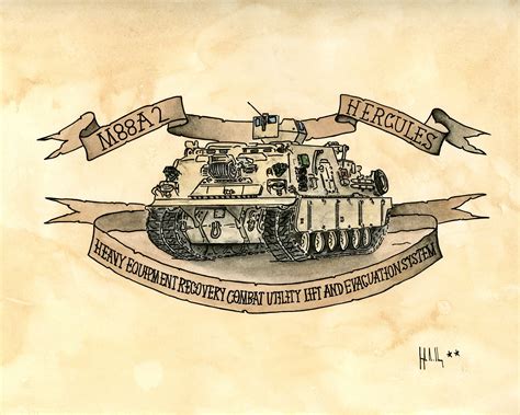 M88A2 Hercules Print Version 2, Military, Marines, Hercules, Recovery ...