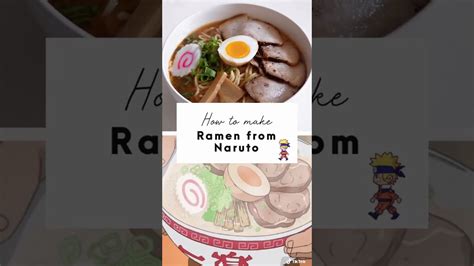 How To Make Ichiraku Ramen From Naruto Anime Eats Shorts Youtube