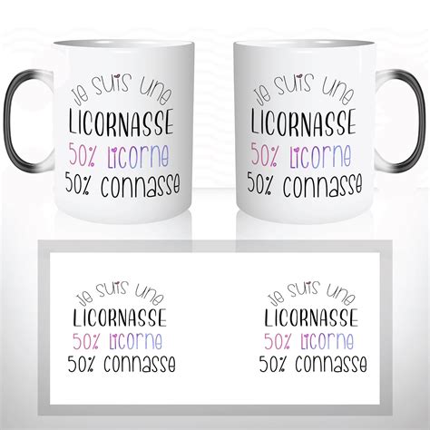 Mug Magique Licorne Connasse Femmes Mug Magique