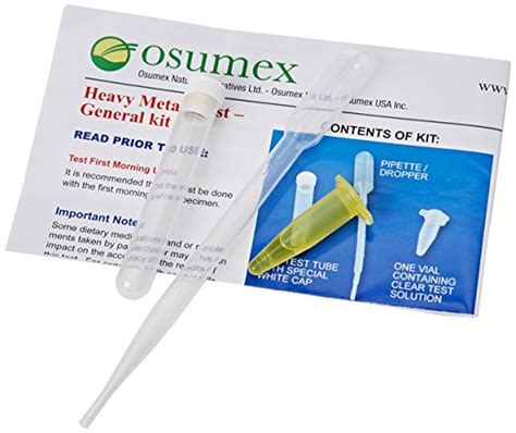 Heavy Metals Test Kit Presence 1 Test Simplexhealth