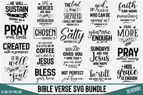 Bible Verse Svg Bundle Graphic By Teeking Creative Fabrica