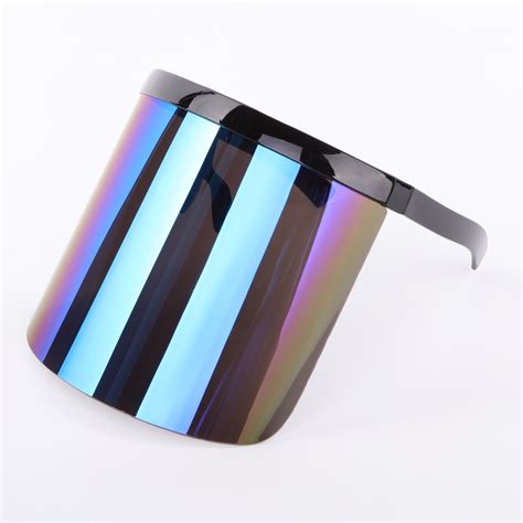 Color Coating Face Shield Transparent Mask Anti-Spray Anti-Fog Face