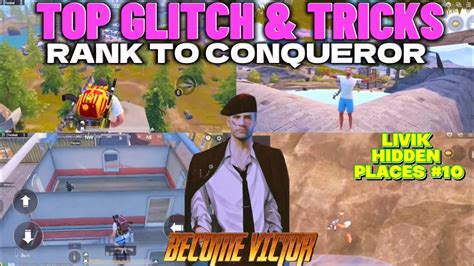 Pubg New Update Glitch😱 Rank Push Tip And Tricks😳 Hidden Places In Livik🤯 Trickstar