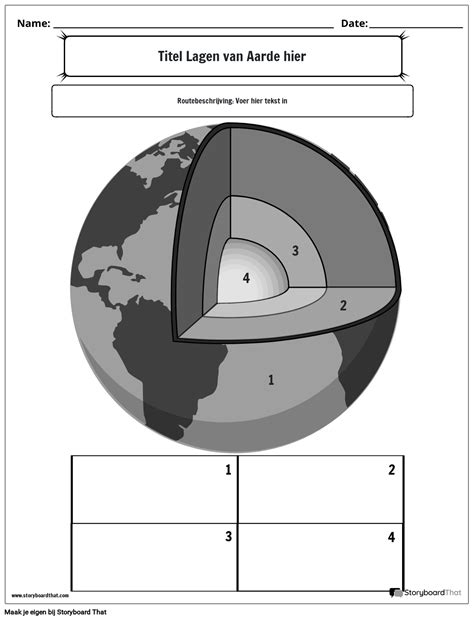 Gratis Werkbladen Voor Lagen Van De Aarde StoryboardThat