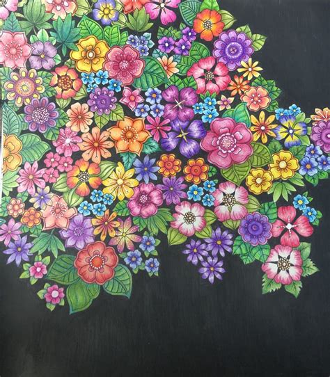 A Blackboard With Flowers Painted On It