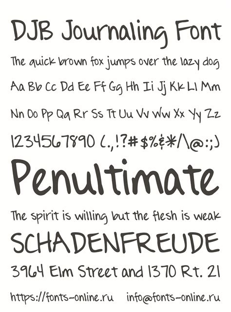 Djb Journaling Font Font