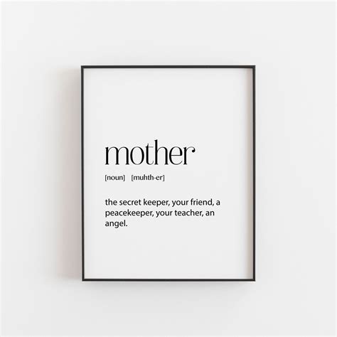 Mother Gift Mom Printable Gift Mom Digital Download Gift - Etsy UK