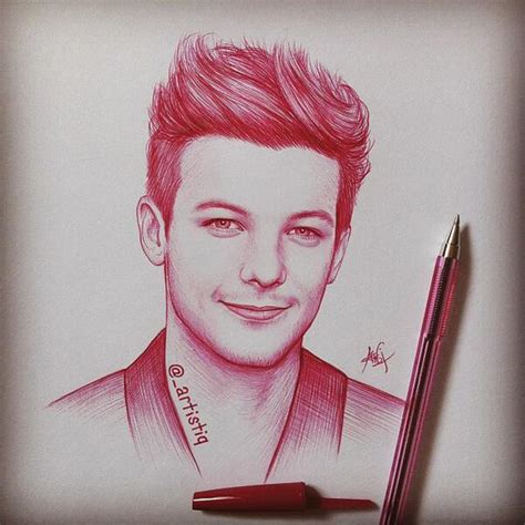 One Direction Drawing Louis