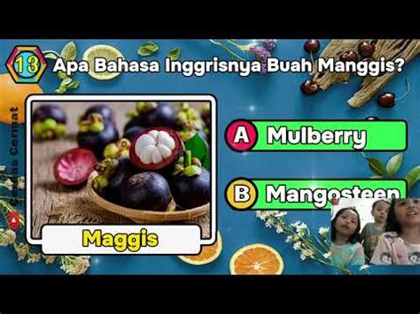 Yuk Main Tebak Tebakan Nama Buah Dalam Bahasa Inggris Youtube