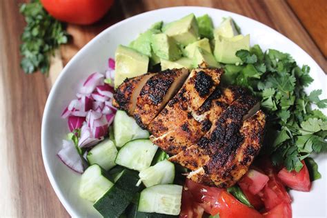 Blackened Chicken Cucumber And Avocado Chopped Salad Whole Kitchen Sink