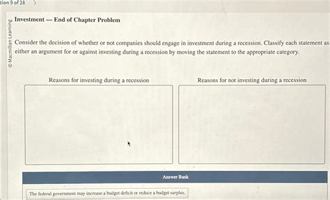 Solved Tion 9 Of 28Investment End Of Chapter Chegg