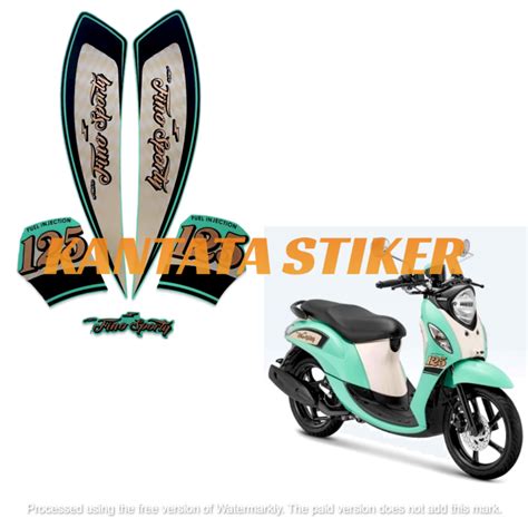 Stiker Striping Lis Les Body Motor Yamaha Fino Sporty Fi Tosca