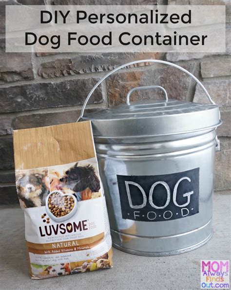 DIY Personalized Dog Food Container (Start with a Galvanized Steel Can!)