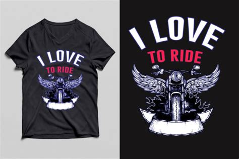 I Love To Ride T Shirt Design Graphic By Mdrasel00 · Creative Fabrica