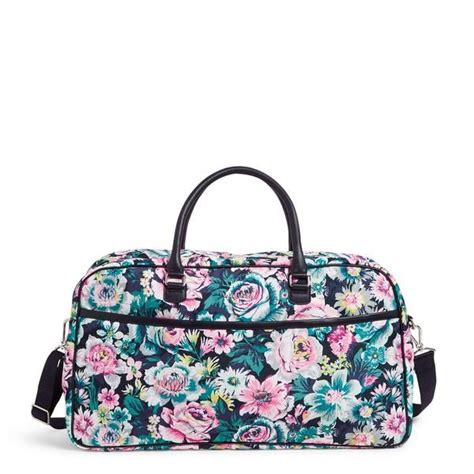 Vera Bradley Lay Flat Duffel Bag In Garden Grove Blue Bags Duffle