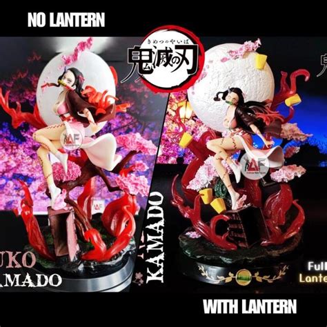 Rara Estatua Nezuko Kamado Demon Slayer Árbol sakura Figura De Luna