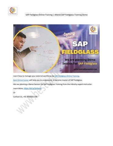 SAP Fieldglass Online Training Attend SAP Fieldglass Training Demo By