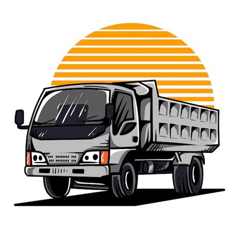 Premium Vector Truck Vector Illustration