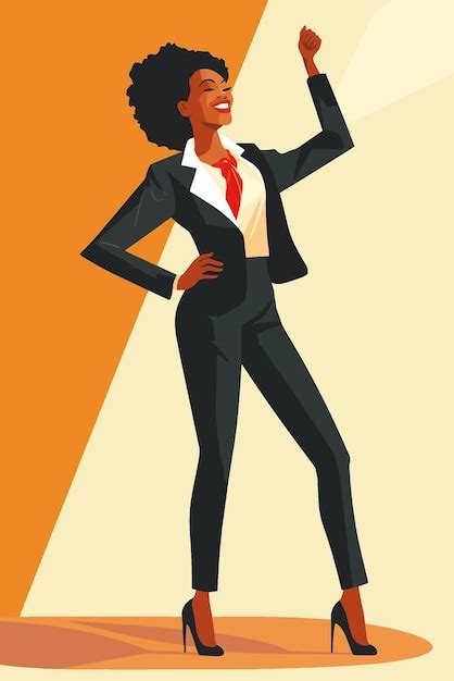 Strong Black Business People Vectors & Illustrations for Free Download