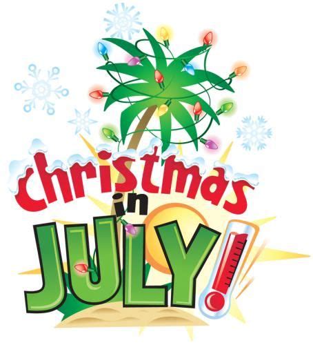 Christmas In July Words Clip Art Library