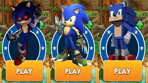 Sonic Dash Sonic Exe Vs Sonic Boscage Maze Vs All Bosses Zazz Eggman