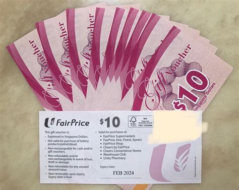 NTUC FairPrice Vouchers Tickets Vouchers Vouchers On Carousell