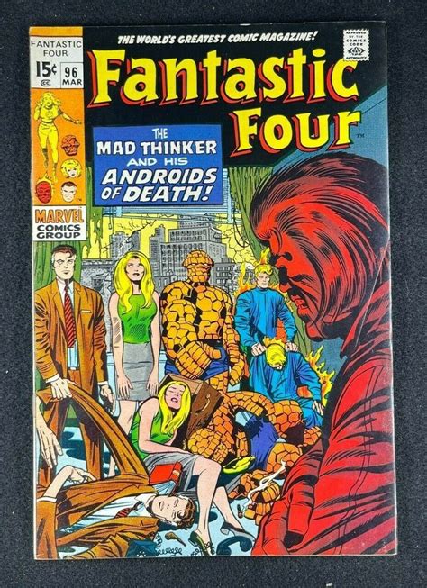 Fantastic Four 1961 96 FN 6 5 Mad Thinker Jack Kirby Cover And