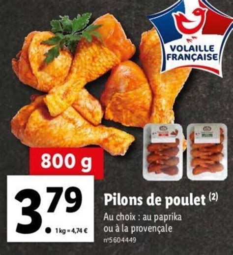 Promo Pilons De Poulet Chez Lidl