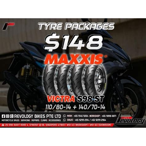 Yamaha Aerox Maxxis Victra S St Motorcycle Tyre Tire Motorcycles