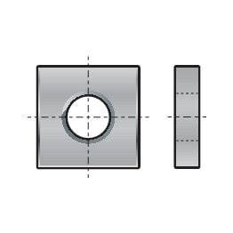 Square Thin Nut Metric Steel Bzp Bright Zinc Plated Grade