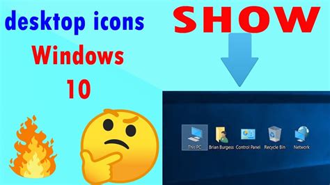 How To Show Desktop Icons On Windows 10 Show Desktop Icon Windows 10