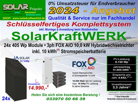 Fox Ess H3 Hybrid 3ph System Mit 50 Kw And 864 Kwh Batterie Pv 648 Kwp Schlüsselfertig