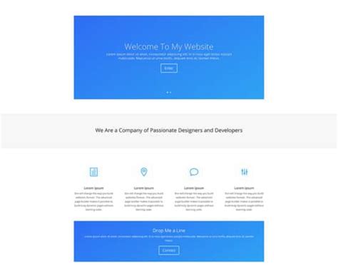 simple page style homepage design digital marketing web design
