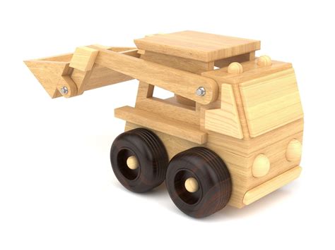 3D Wooden toy bulldozer 07 | CGTrader