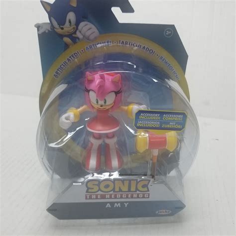 Mavin Sonic The Hedgehog Amy 4 Action Figure Piko Hammer New 2022