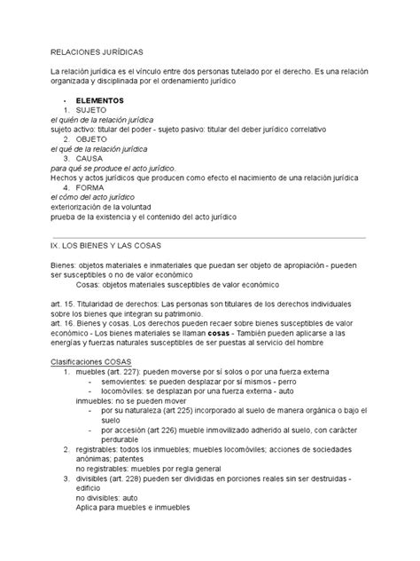 Elementos D Civil 2do Parcial Pdf Bienes Ley Intención Derecho Penal