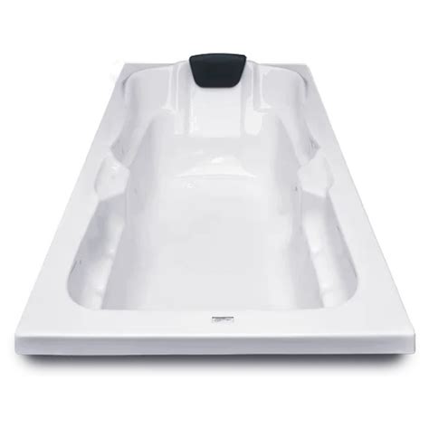 White Elegant Feet X Feet Fixed Acrylic Bathtub For Bathroom At