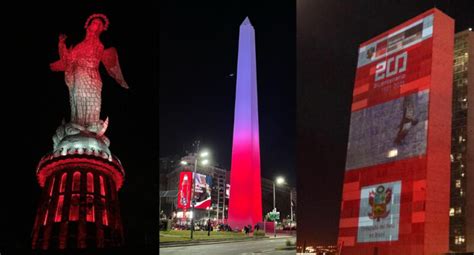 Monumentos De Distintas Ciudades Del Mundo Se Iluminaron Por Per