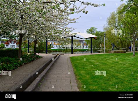 Staines Upon Thames Riverside Gardens Surrey Uk Stock Photo Alamy