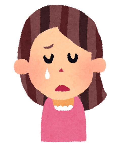 女性のイラスト「笑った顔・怒った顔・泣いた顔・笑顔」 かわいいフリー素材集 いらすとや