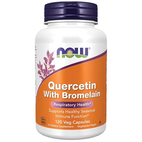 Now Foods Quercetin With Bromelain Veg Caps Swanson Health Products