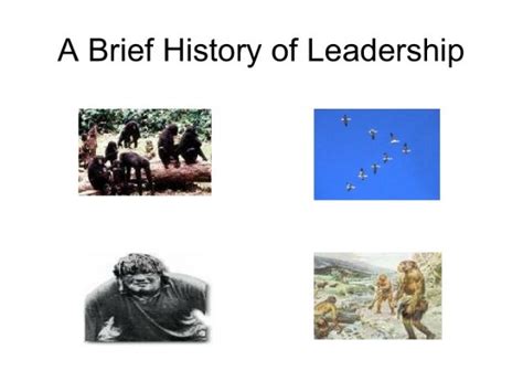 A brief history of leadership