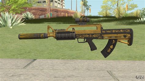 Bullpup Rifle Three Upgrade V5 Main Tint Gta V Para Gta San Andreas