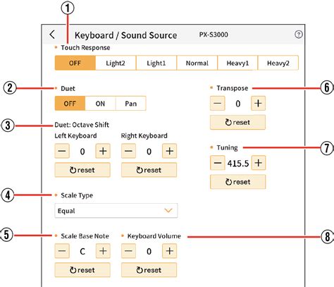 Configuring The Keyboardsound Source Casio Music Space Support Casio