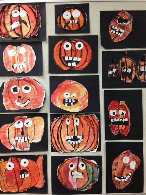 Kindergarten Pumpkin Collages | Wow Art Project