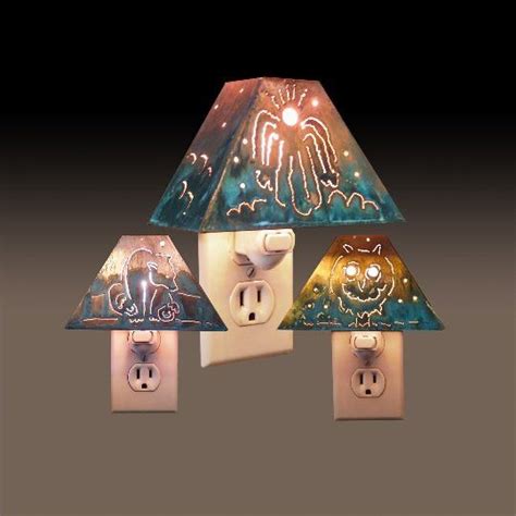 Decorative Night Lights With Copper Shade Decorative Night Lights